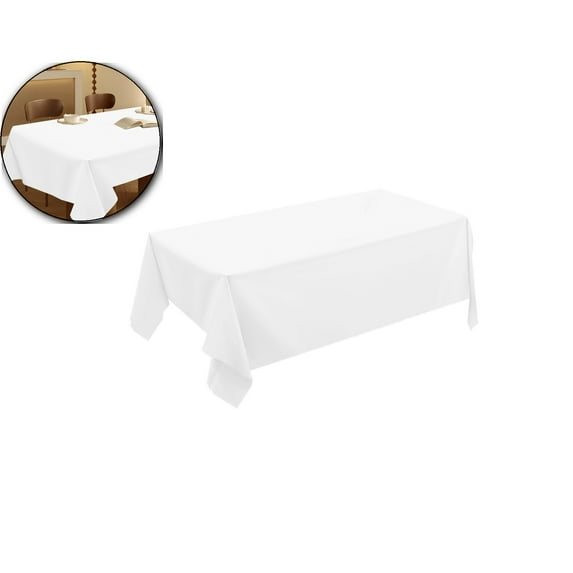 VQPeo Solid Color Disposable Tablecloths, Padded Party Table Covers, No-Wash Picnic Cloth for Indoor & Outdoor Events