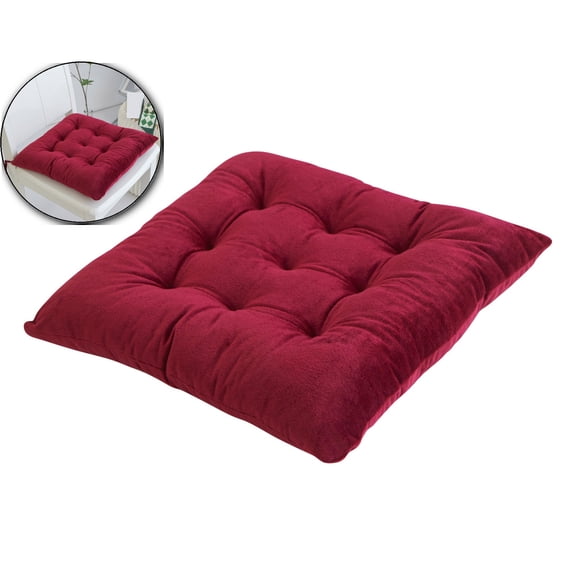 VQPeo Square Chair Cushions for Dining Chairs, Velvet Seat Pads, Square Chair Cushion for Indoor Outdoor Use