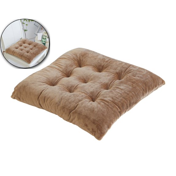 VQPeo Square Chair Cushions for Dining Chairs, Velvet Seat Pads, Square Chair Cushion for Indoor Outdoor Use