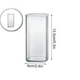 thumbnail image 1 of VQPeo Square Glass Cups Clear Glassware Tumbler Highball Drinking Glasses for Water Wine Beer Cocktails Juice Iced Tea Coffee, 1 of 5