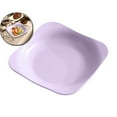 thumbnail image 1 of VQPeo Square Lightweight Wheat Straw Plates, Deep Dinner Dishes, Camping Dinnerware for Serving Pasta Fruit(Purple), 1 of 5