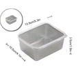 thumbnail image 1 of VQPeo Stainless Steel Food Containers Rectangle Food Storage Box Leak Proof Plastic Lid Airtight Meat Storage Container for Fridge, Kitchen, 1 of 4