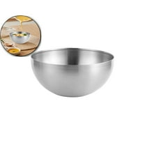 VQPeo Stainless Steel Mixing Bowl – Round Metal Bowl for Salad, Baking, Cooking – Food-Grade, Rust-Resistant, Durable & Dishwasher Safe