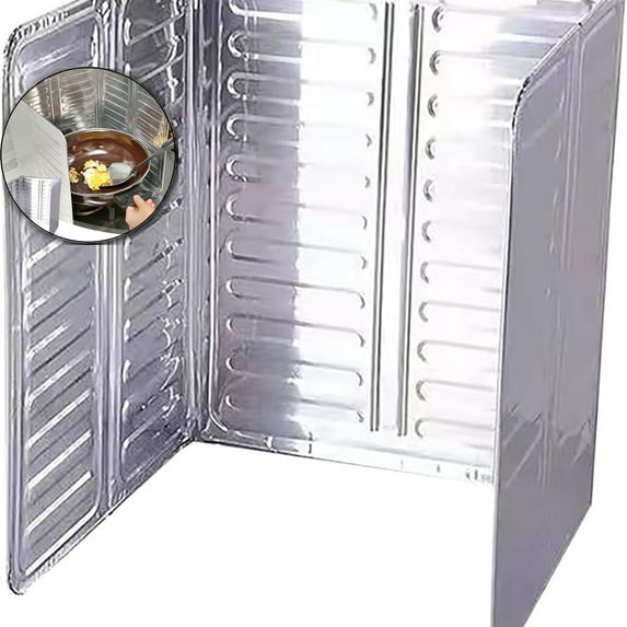 VQPeo Stainless Steel Oil Splatter Guard, Anti-Splatter Shield & Grease Screen for Cooktops, Heat-Resistant Kitchen Accessories for Frying & Cooking, Oil Barrier & Splash Protector