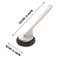 thumbnail image 1 of VQPeo Stainless Steel Scrubber with Handle, Heavy Duty Pot & Dish Scrubber Cleaning Brush Wash for Dish, Stainless Steel Scrubbing Brushes Cleaning Supplies, 1 of 3