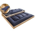 thumbnail image 1 of VQPeo Thickened Fiber Mattress, Padded Bed Topper, Foldable Polyester Sleeping Pad for Dorm Room Comfort, 59.06x78.74 Inch, 1 of 6