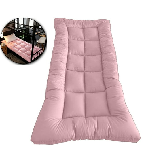 VQPeo Thickened Fiber Mattress, Padded Bed, Washable Polyester Mattress for Dorm Rooms & Compact Storage Solutions