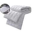 thumbnail image 1 of VQPeo Thickened Polyester Mattress Pad, Washable Bed Mattress, Breathable Fiber Sleeping Pad for Dormitory Comfort & Compact Storage, 1 of 5