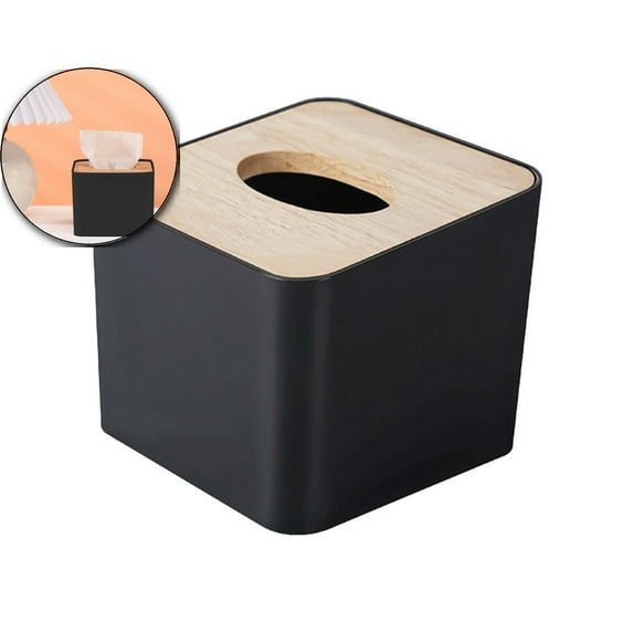 VQPeo Tissue Box Cover, Tissue Holders, Mini Square Tissue Dispenser Holder, Paper Towel Rack for Bathrooms, Home and Office