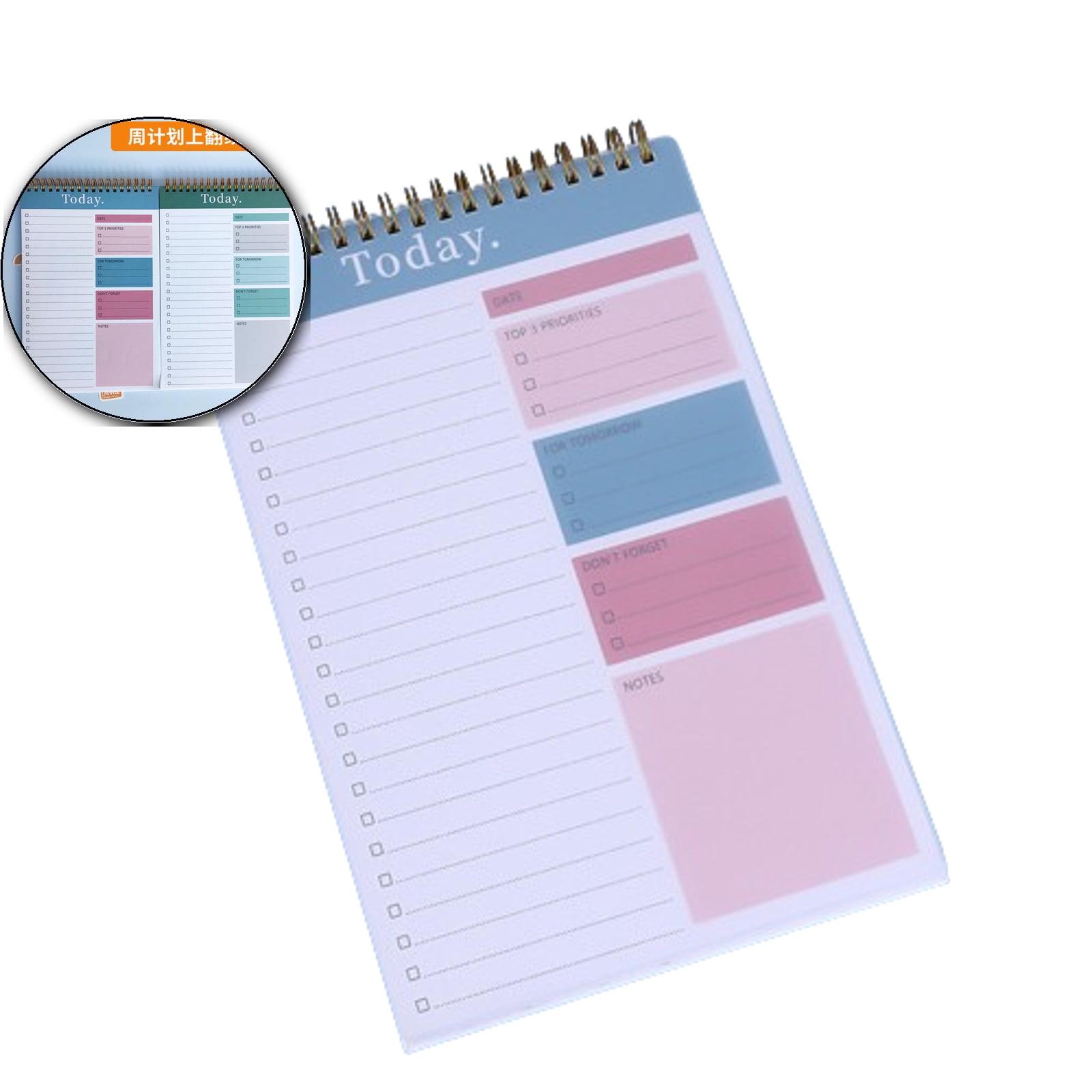 VQPeo To Do List Notepad - To Do List Notebook for Work with 52 Sheets ...