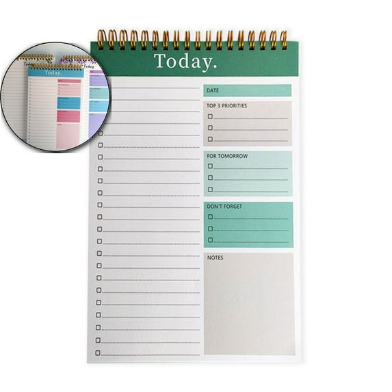 VQPeo To Do List Notepad - To Do List Notebook for Work with 52 Sheets, Undated Daily Planner Perfect for Enhanced Productivity and Goal Achievement