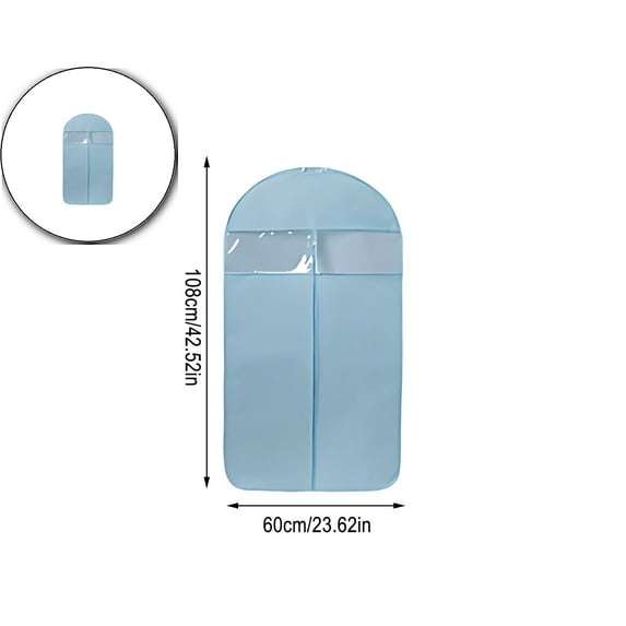 VQPeo Transparent Clothing Storage Bags - Heavy-Duty Dust-Proof Garment Covers with Zipper Closure, Space-Saving Wardrobe Organizers for Suits, Coats & Seasonal Clothes