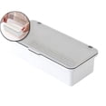 thumbnail image 1 of VQPeo Transparent Flip Lid Box, Drainable Cutlery Organizer, Sootproof Kitchen Cage for Chopstick Storage & Tableware Tidying, 1 of 5