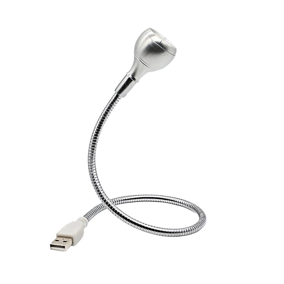 VQPeo USB Night Light for Laptop Keyboard – Flexible Metal Gooseneck Desk Lamp for Reading, Work, and Travel – Portable LED Task Light with USB Power