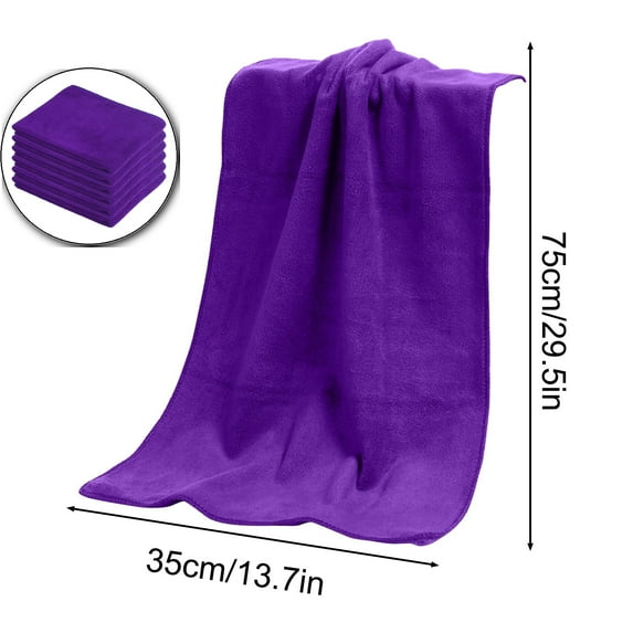 VQPeo Ultra Absorbent Soft Microfiber Cleaning Cloths - Perfect for House, Kitchen, Boat, Car, Window Cleaning(6-Pack)