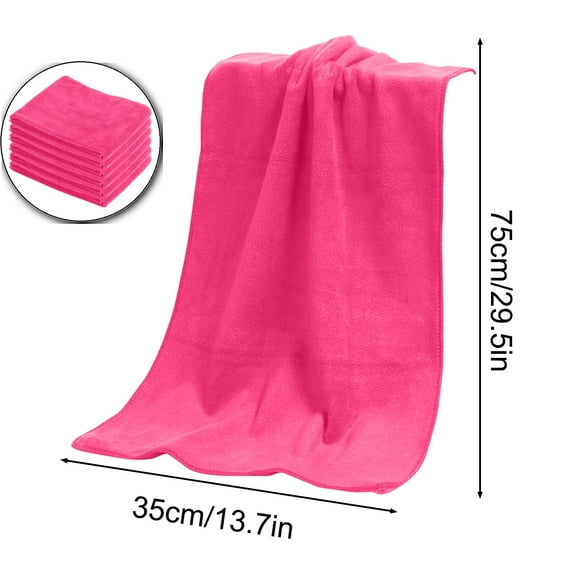 VQPeo Ultra Absorbent Soft Microfiber Cleaning Cloths - Perfect for House, Kitchen, Boat, Car, Window Cleaning(6-Pack)