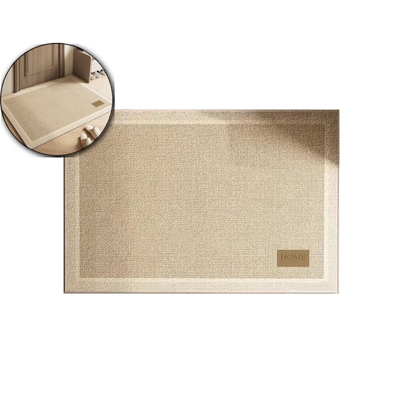 VQPeo Ultra Thin Quick Dry Bath Mat, Non-Slip Rubber Backing Diatomaceous Earth Super Absorbent Shower Rug, Fits Under Door, Perfect for Bathroom Floor