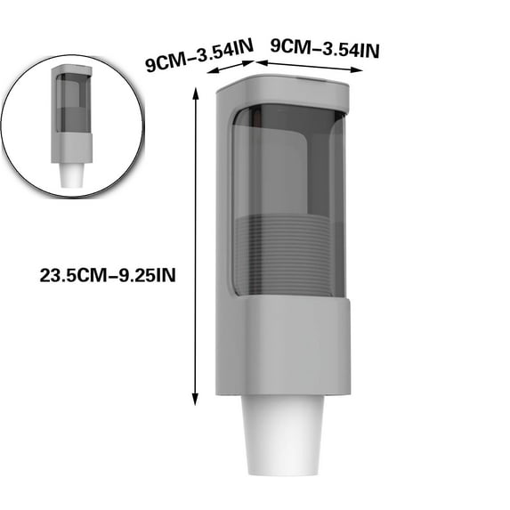 VQPeo Versatile Wall-Mounted Paper Cup Dispenser – Ideal for Bathrooms, Easy Access, Holds Multiple Cup Sizes