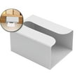 thumbnail image 1 of VQPeo Wall Mounted Tissue Box Holder, Punch-Free Kitchen Bathroom Paper Organizer(Gray), 1 of 6