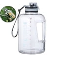 thumbnail image 1 of VQPeo Water Jug with Flip-top Lid and Handle Strap, Leak-proof Reusable Time Marker Reminder Large Capacity Water Bottle for Outdoor Sports Gym Hiking, 1 of 5