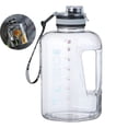 thumbnail image 1 of VQPeo Water Jug with Flip-top Lid and Handle Strap, Leak-proof Reusable Large Capacity Wide Mouth Water Bottle for Outdoor Sports Fitness Gym Hiking, 1 of 4