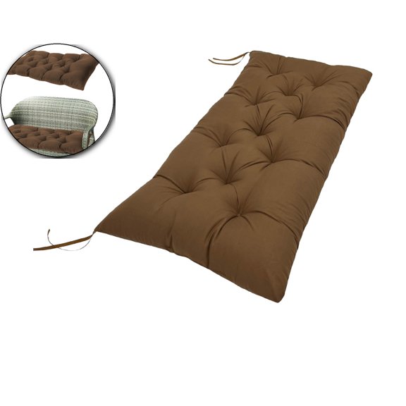 VQPeo Waterproof Bench Cushions Outdoor Patio Swing Bench Cushion with Ties Non-Slip Pads for Outdoor Furniture