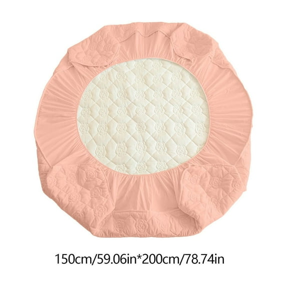 VQPeo Waterproof Fitted Sheet 59x78in - Soft Thickened Mattress Protector, Breathable & Quilted Bed Cover with Deep Elastic, Machine Washable for All Seasons