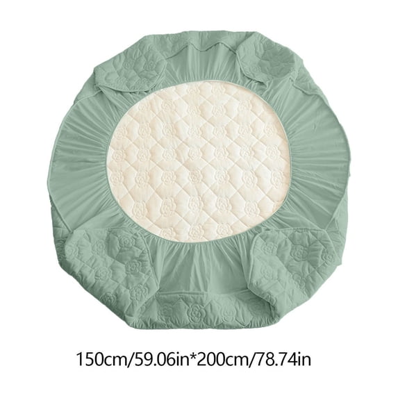 VQPeo Waterproof Fitted Sheet 59x78in - Soft Thickened Mattress Protector, Breathable & Quilted Bed Cover with Deep Elastic, Machine Washable for All Seasons