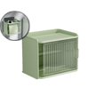 thumbnail image 1 of VQPeo Wave-Design Pet-Proof Tissue Box Holder, Wall-Mounted, Dual Dispenser Organizer, Waterproof Self-Adhesive Toilet Paper Holder for Kitchen, Office, Outdoors, 1 of 5