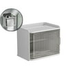 thumbnail image 1 of VQPeo Wave-Design Pet-Proof Tissue Box Holder, Wall-Mounted, Dual Dispenser Organizer, Waterproof Self-Adhesive Toilet Paper Holder for Kitchen, Office, Outdoors, 1 of 5