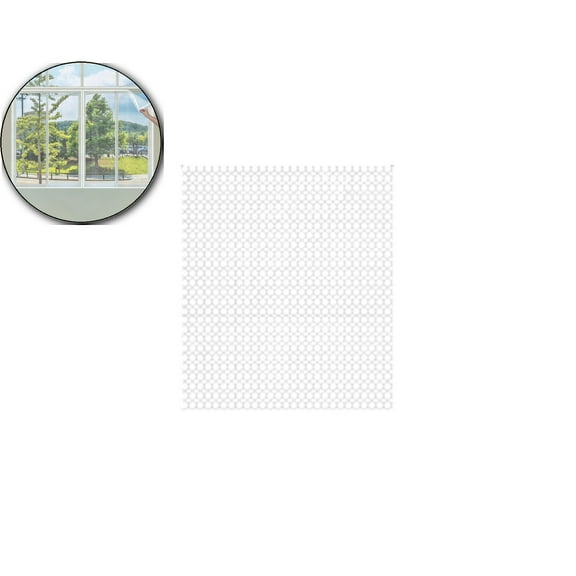 VQPeo Window Screen Adjustable DIY Window Screens Mesh for House Windows With White Frames(White)
