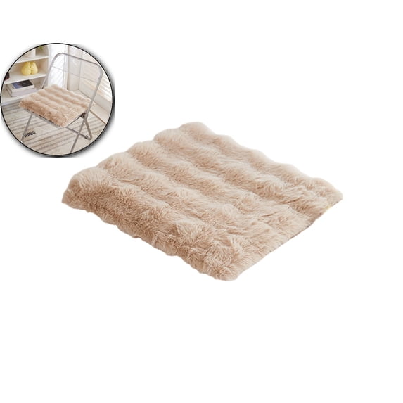 VQPeo Winter Plushed Cushion, Soft Office Chair Pad, Polyester Home Use Pillow for Long Sitting Comfort