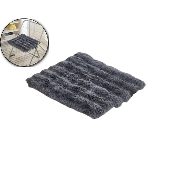 VQPeo Winter Plushed Cushion, Soft Office Chair Pad, Polyester Home Use Pillow for Long Sitting Comfort