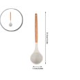 thumbnail image 1 of VQPeo Wooden Handle Silicone Spatula Spoon Soup Spoon Household Stir Fry Shovel Non Stick Pan Complementary Food Utensil Set, 1 of 5