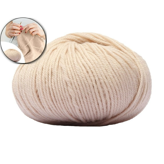 VQPeo Wool Yarn for Knitting – Medium-Thick Hand-Woven Yarn for Scarves, Hats, Sweaters