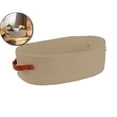 thumbnail image 1 of VQPeo Woven Cotton Storage Basket, Multipurpose Bathroom Organizer for Toilet Tank Top & Counters(Khaki), 1 of 6