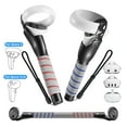 thumbnail image 1 of VR Accessories Handle Attachments for Meta/Oculus Quest 2/3/3S, Dual Handles and Long Stick Handle Extension Grips to Play Multiple VR Games, Gorilla Tag Long Arms Grips Beat Saber Golf Club Baseball, 1 of 10