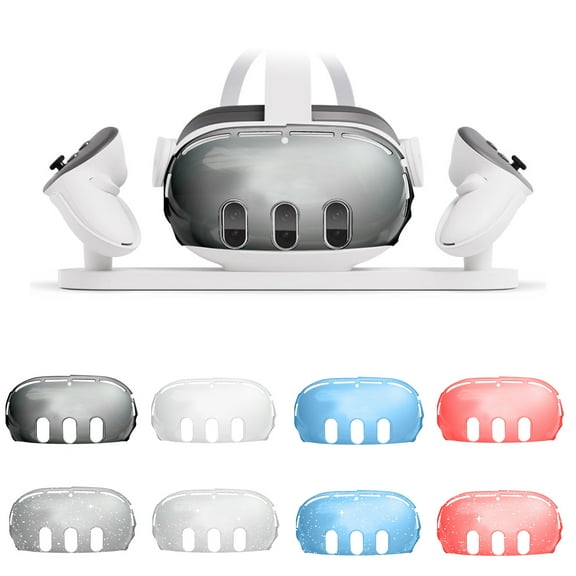 VR Accessories for Meta Quest 3, VR Headset Protective Shell Cover for Quest 3 Included VR Shell Cover-Clear