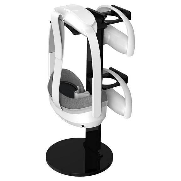VR Bracket Desktop Stand VR Headset Controller Display Holder for Quest 2/Quest Pro/Pico 4-Black