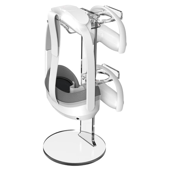 VR Bracket Desktop Stand VR Headset Controller Display Holder for Quest 2/Quest Pro/Pico 4-Transparent