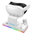 thumbnail image 1 of VR Charging Dock for Meta Quest 3 Type-C 5V Charge Controllers Headset Simultaneously VR Charging Cradle with Indicator Light-White, 1 of 6
