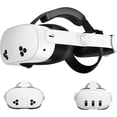 thumbnail image 1 of VR Comfort Head Strap Compatible with Meta Quest 3S and Quest 3,Adjustable Elite Strap Reduce Pressure & Balanced Weight Distribution for Oculus Quest 3/3S VR Headset Accessories, Wihte, 1 of 8