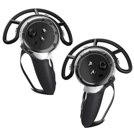 VR Controller Grips Cover for Meta Quest 3 Accessories, TPU Controller Protector with Adjustable Straps, Anti-Collision Cover for Protecting Gamepad-Black
