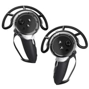 VR Controller Grips Cover for Meta Quest 3 Accessories, TPU Controller Protector with Adjustable Straps, Anti-Collision Cover for Protecting Gamepad-Black