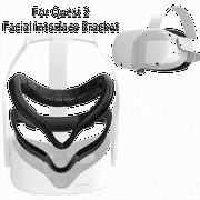 VR Facial Interface For Oculus Quest 2 – PU Foam Face Pad Cover, Sweatproof & Comfortable Replacement Bracket (Easy Install)​