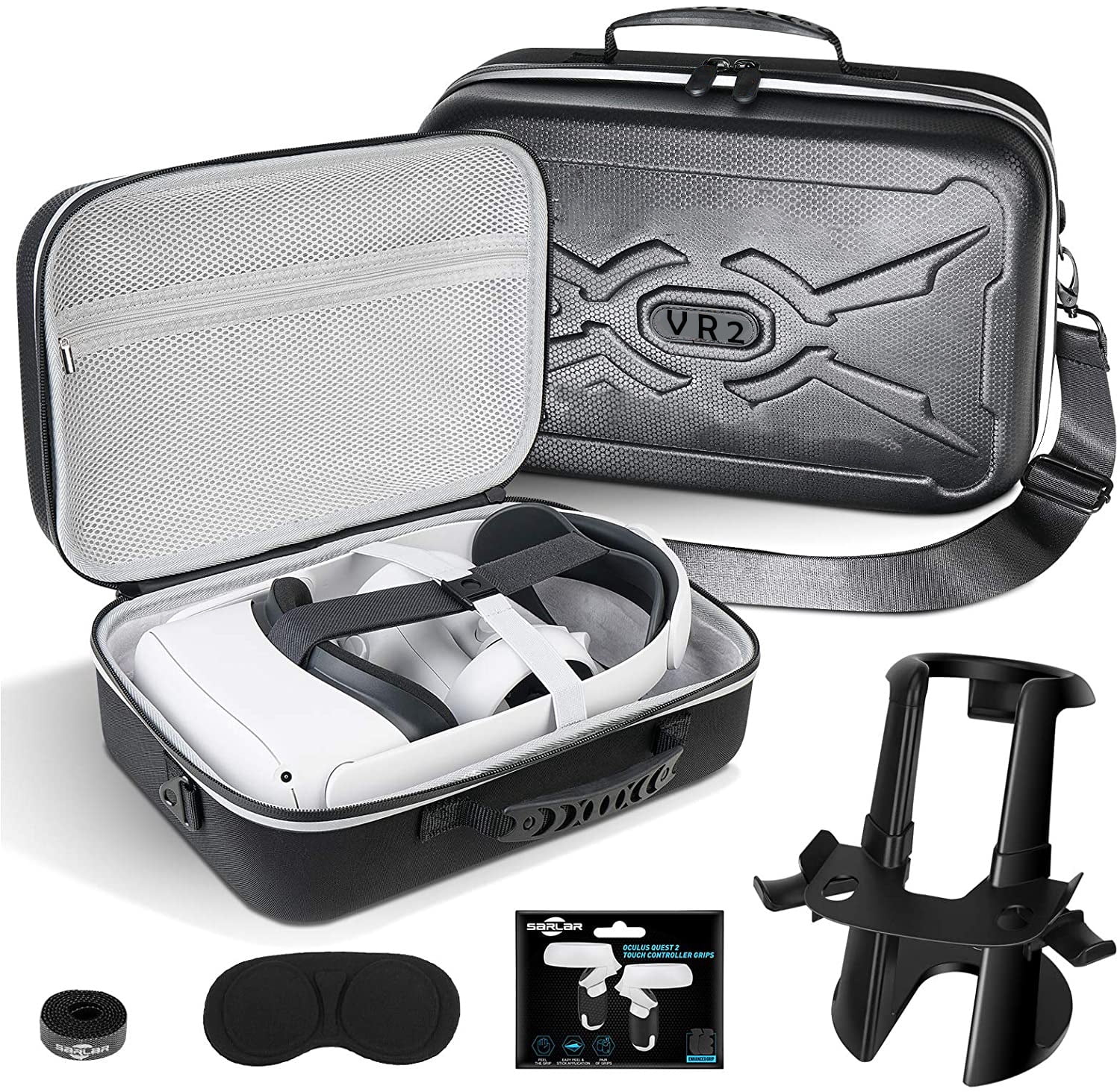 Vr Tracker Cases VR Glasses Carrying Case for Oculus Quest 2 Elite Carrying Case Hard ...