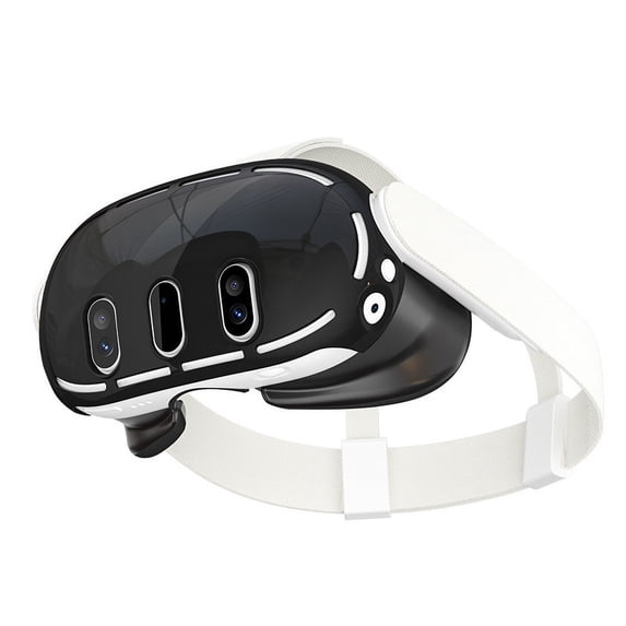 VR Glasses Host Electroplated Protective Case Cover Protective Shell Replacement Accessories for Quest 3 -Electroplating-Black
