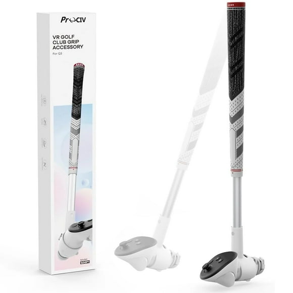 VR Golf Club Attachment Compatible with Meta/Oculus Quest 3Golf Club Handle Accessory for Golf +/Golf Plus (Only for Right Controller)