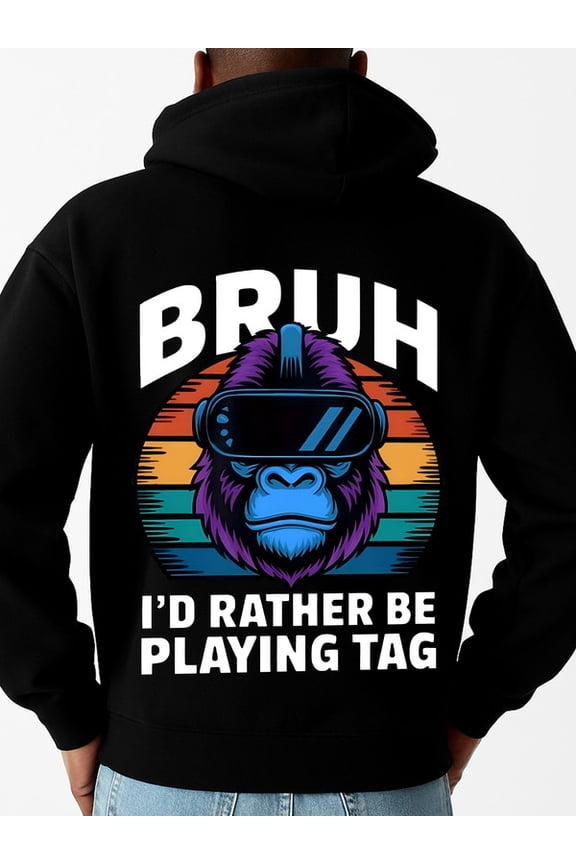 VR Gorilla T-Shirt hoodies & sweatshirt men sweater hoodie black Stylish Autumn/Winter Outerwear, Sweatshirts , Plus Size Hoodies , Cool Hoodies , Funny Hoodies , Sweatshirt graphic Funny Unisex Shi