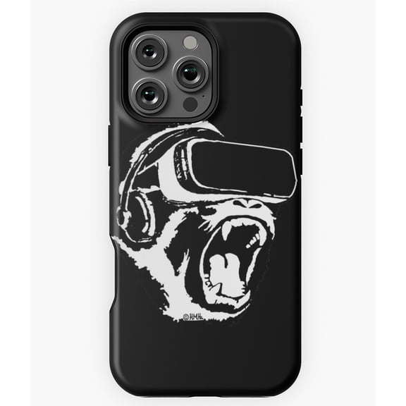 VR Gorilla Virtual Reality Gaming Phone Case for iPhone 16 15 14 13 12 11 Pro Max